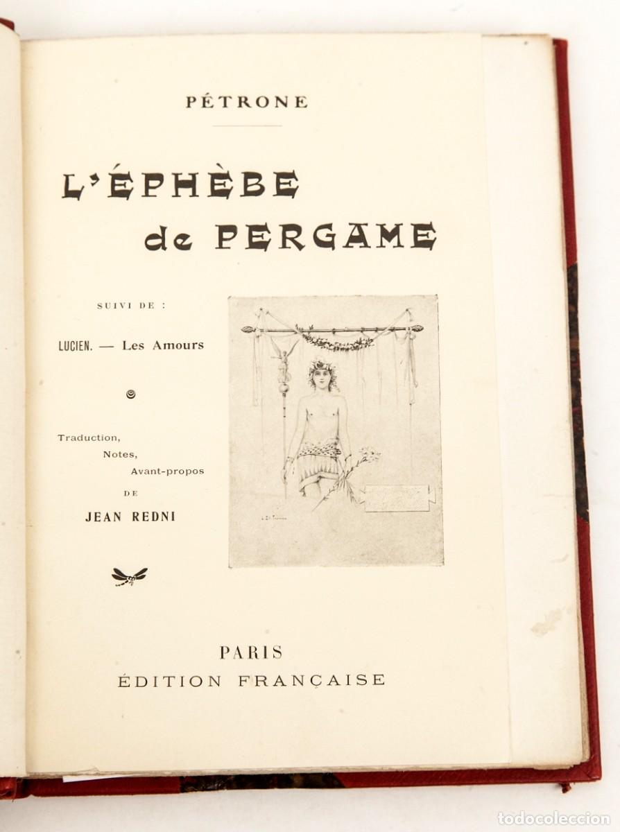 Libros antiguos: PETRONE - L&Eacute;PH&Egrave;BE DE PERGAME - 100 EJEMPLARES NUMERADOS EN PAPEL DE HILO - Foto 1