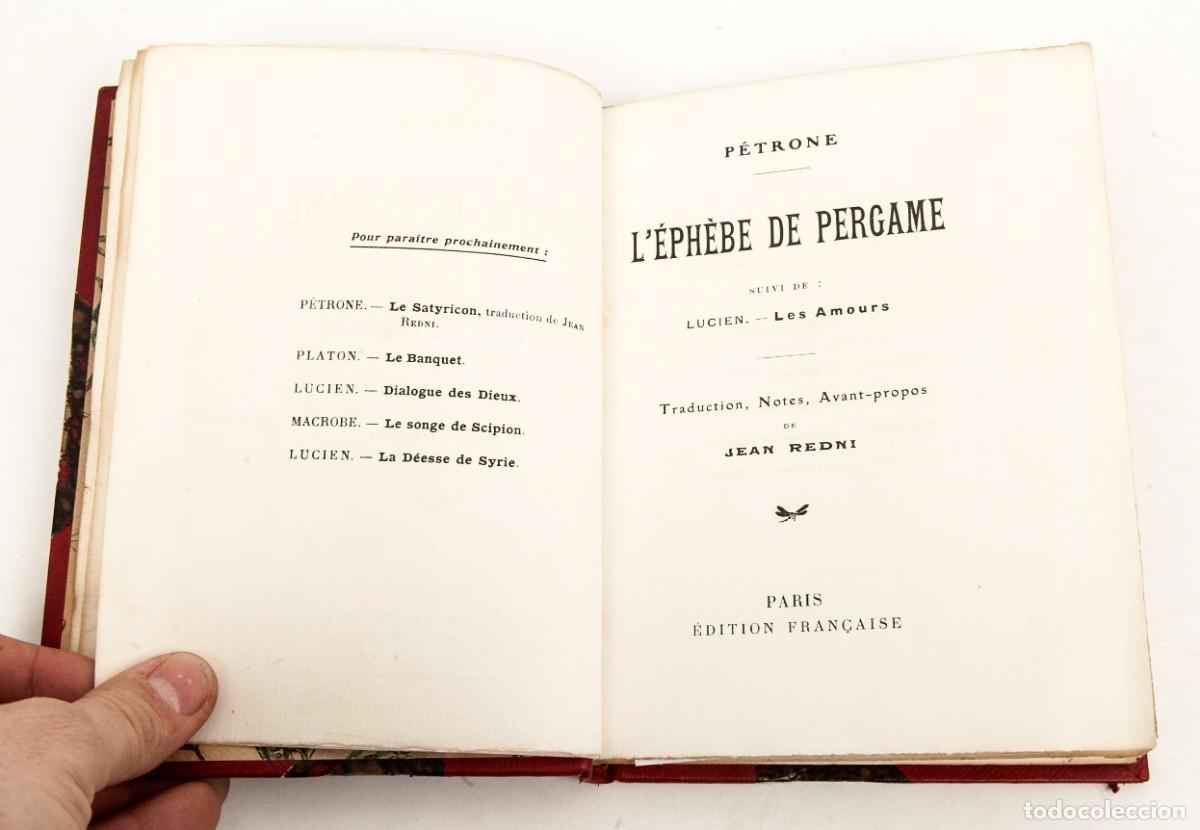 Libros antiguos: PETRONE - L&Eacute;PH&Egrave;BE DE PERGAME - 100 EJEMPLARES NUMERADOS EN PAPEL DE HILO - Foto 3