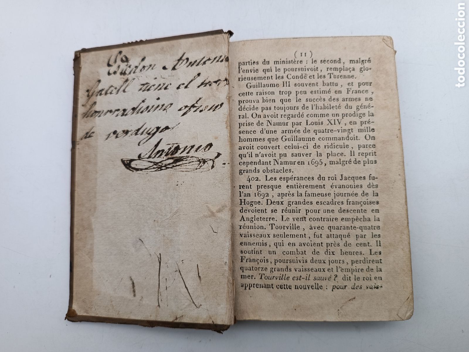 Libros antiguos: Curiosa dedicat&ograve;ria de oficio verdugo Libro incompleto - Foto 2
