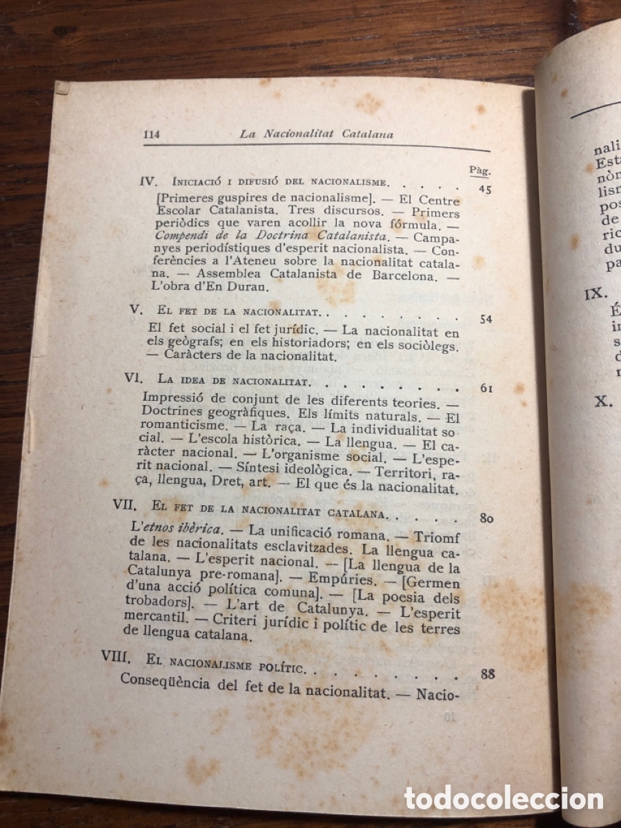 Libros antiguos: La nacionalitat catalana. E. Prat de la Riba.1934 - Foto 5