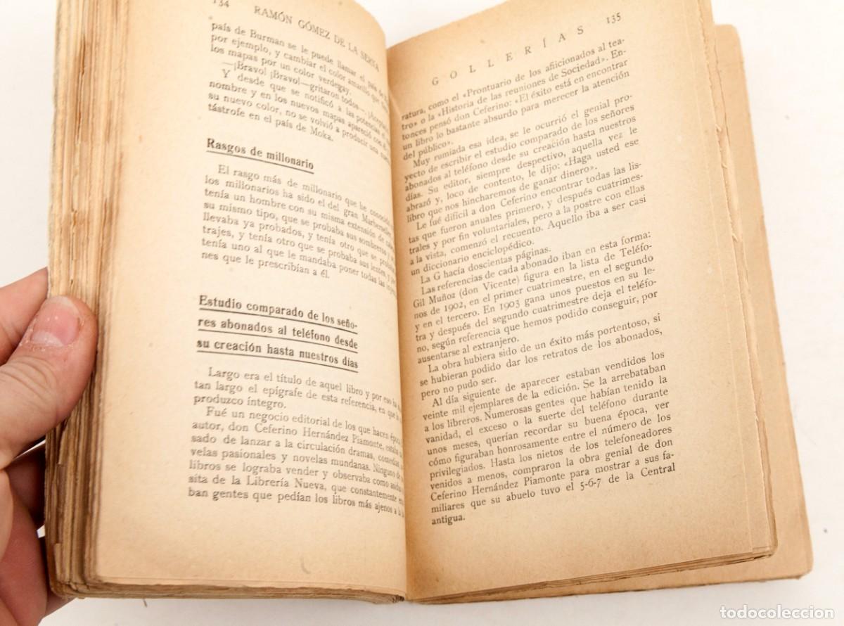 Libros antiguos: RAM&Oacute;N G&Oacute;MEZ DE LA SERNA - GOLLERIAS - 1926 - Foto 4