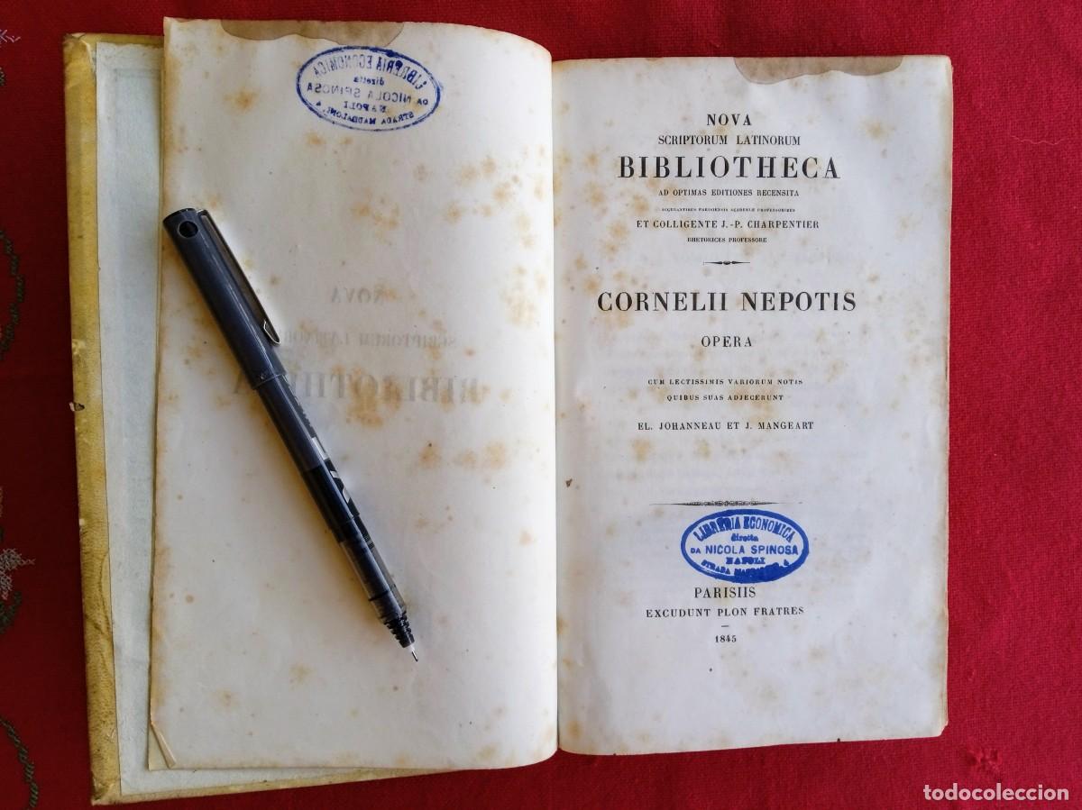 Libros antiguos: Libro antiguo en lat&iacute;n a&ntilde;o 1845 Corneli Nepotis - Foto 2