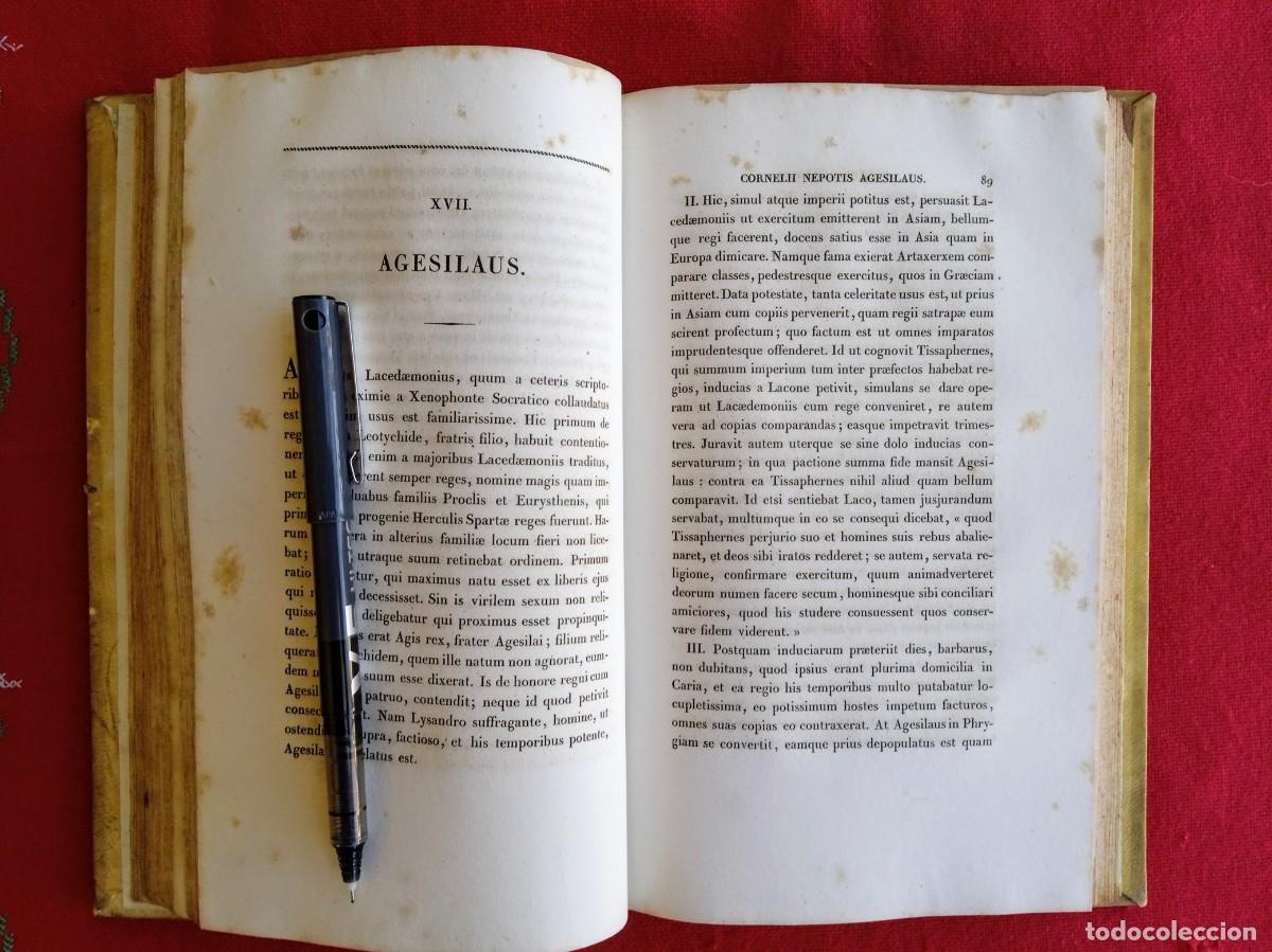 Libros antiguos: Libro antiguo en lat&iacute;n a&ntilde;o 1845 Corneli Nepotis - Foto 3