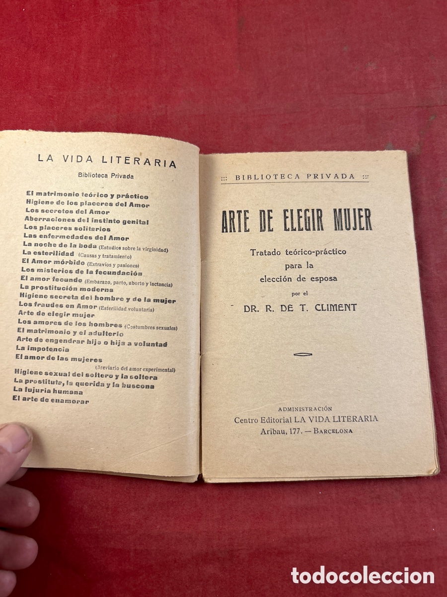 Libros antiguos: ARTE DE ELEGIR MUJER - Foto 2