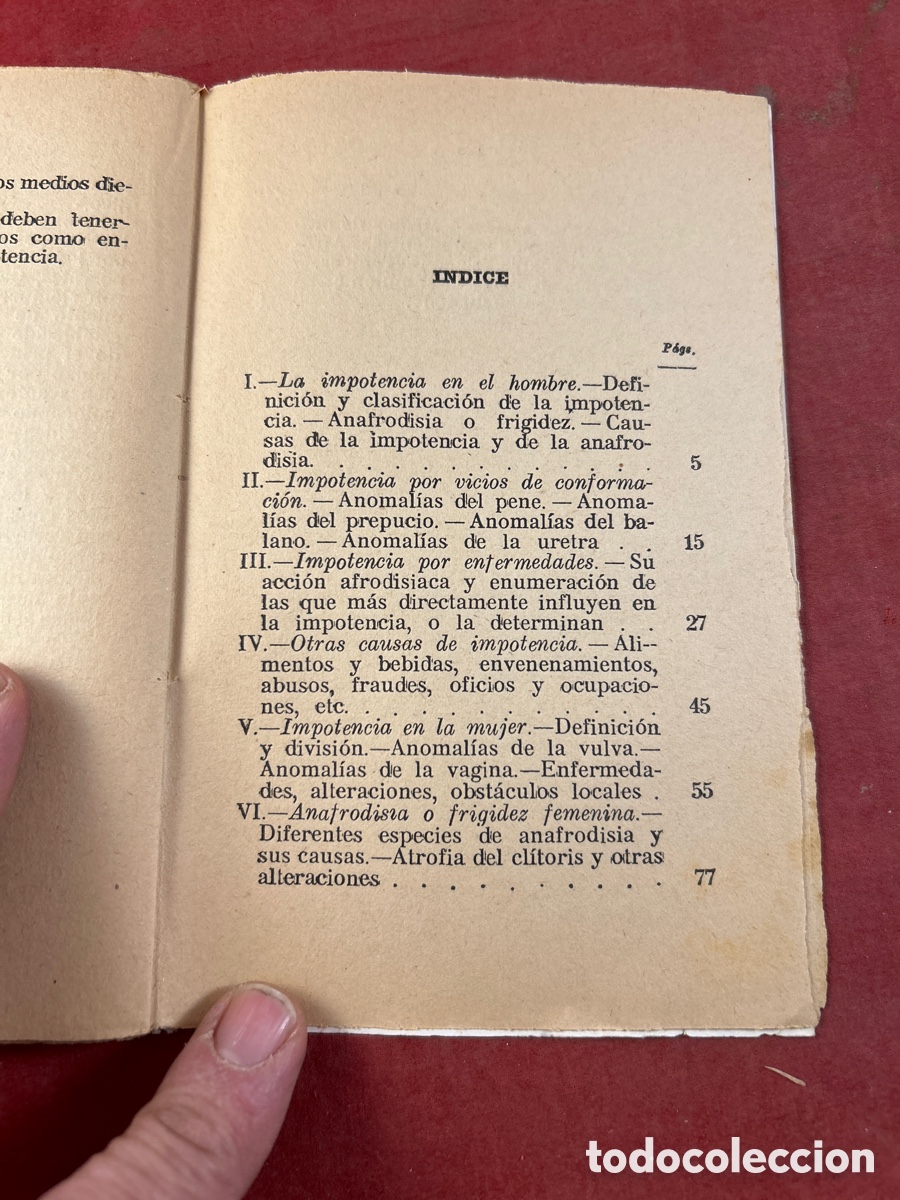 Libros antiguos: LA IMPOTENCIA - Foto 4