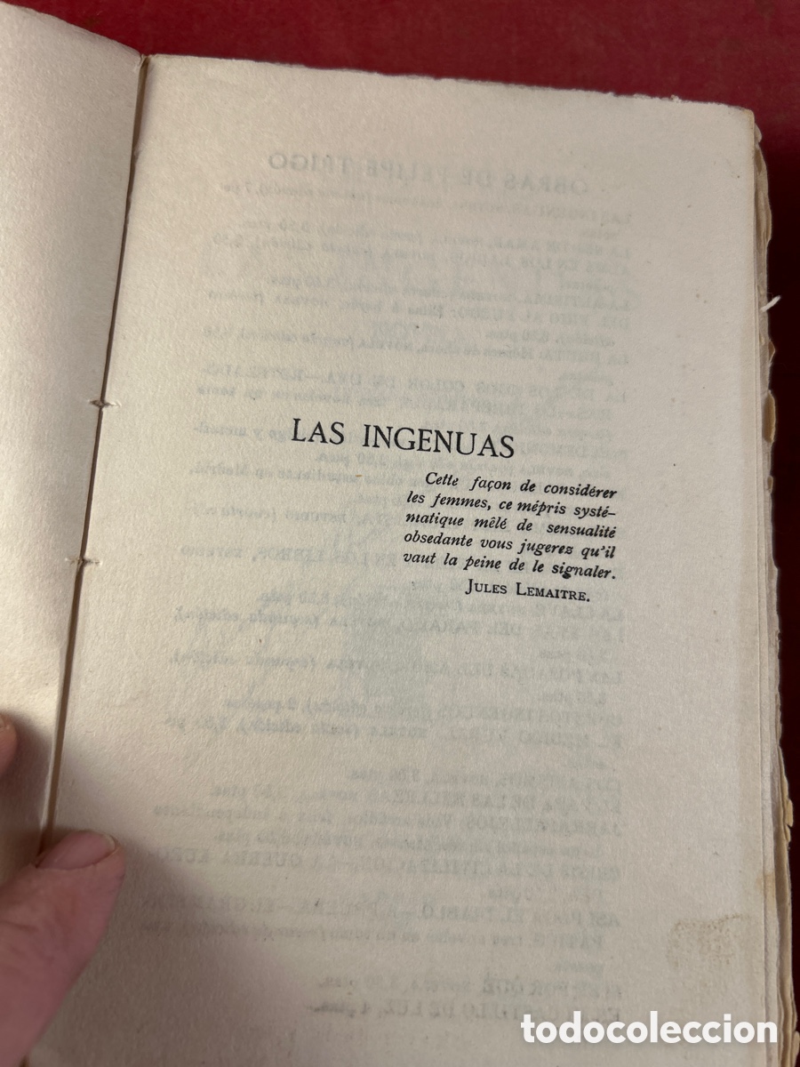 Libros antiguos: LAS INGENUAS - Foto 2