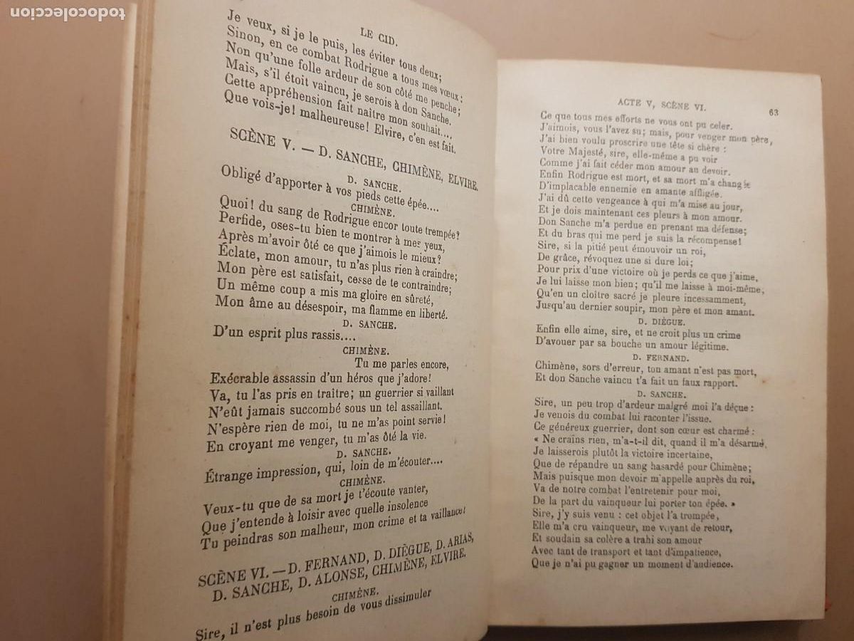 Libros antiguos: P. CORNEILLE - CHEFS-DOEUVRE - LIB. HACHETTE 1895 - EN FRANC&Eacute;S - Foto 7
