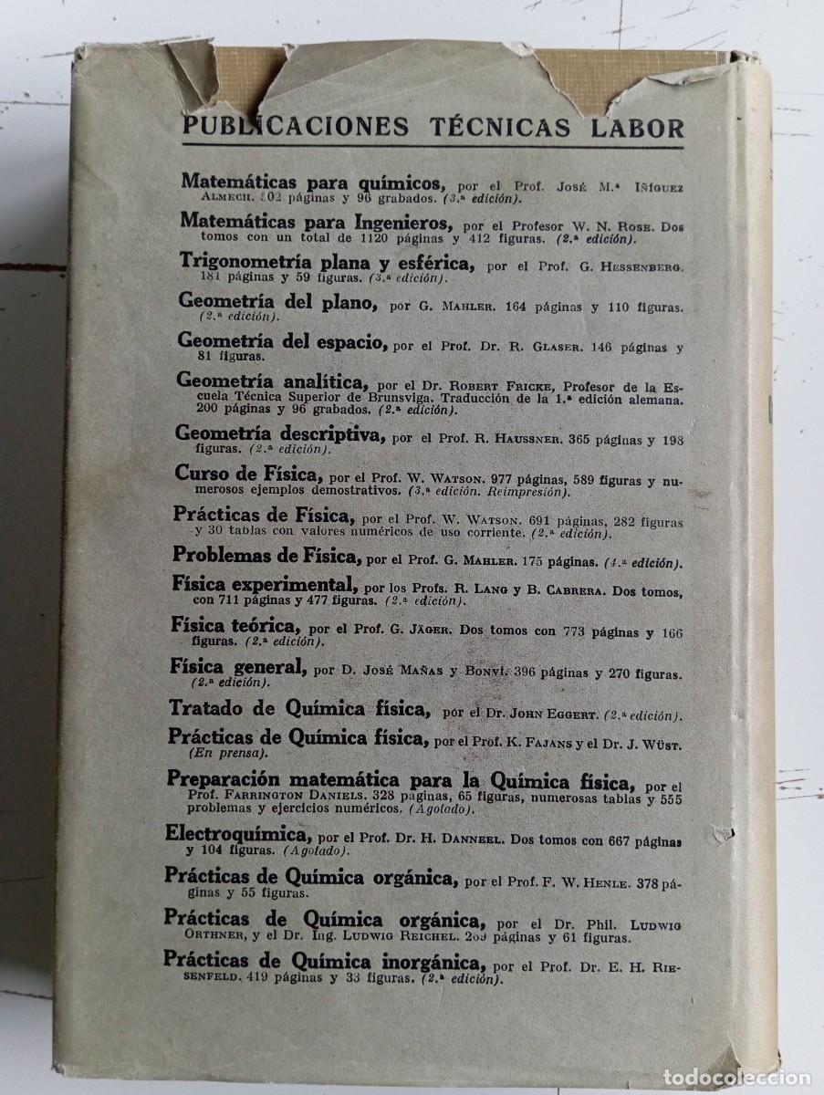 Libros antiguos: LIBRO ANTIGUO EDITORIAL LABOR. CRISTALOGRAFIA - Foto 2
