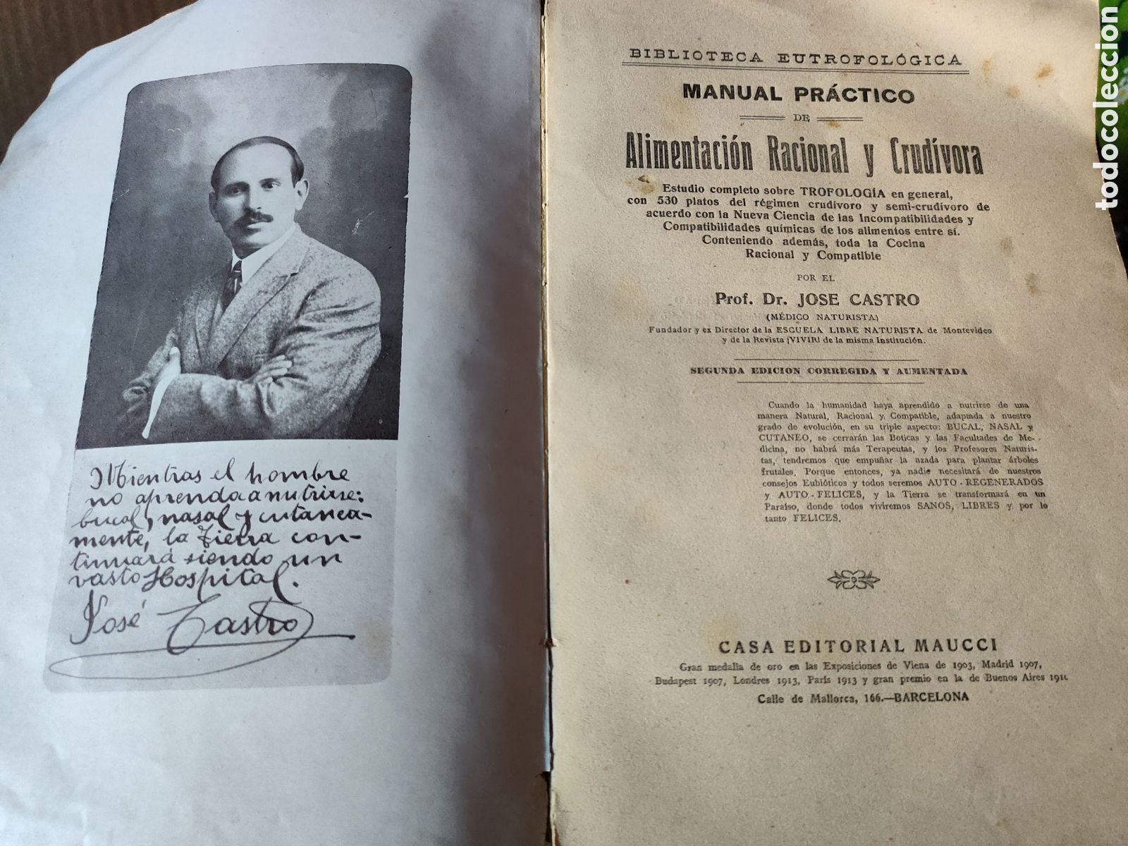 Libros antiguos: Manual de alimentaci&oacute;n - Foto 2