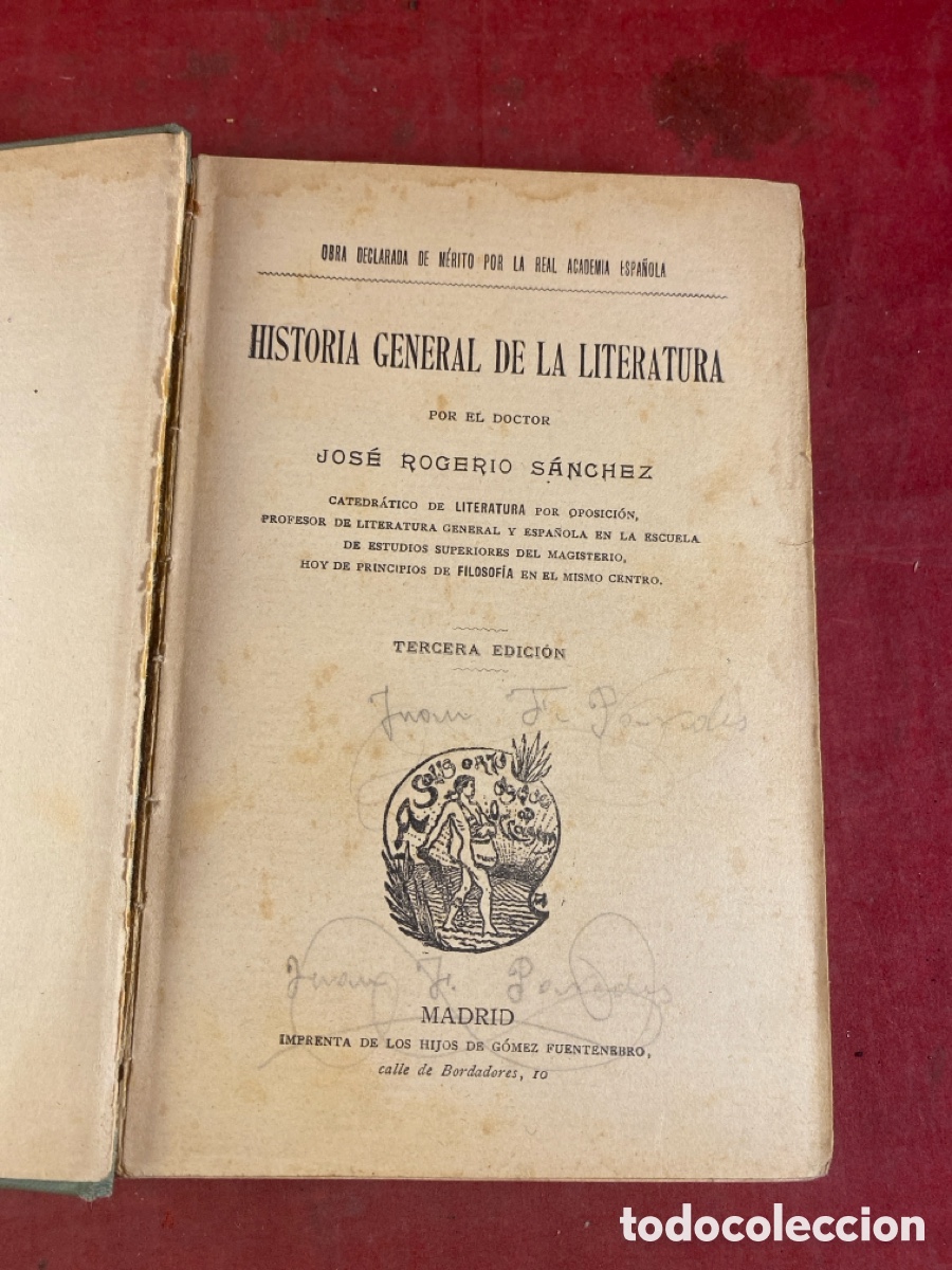 Libros antiguos: HISTORIA GENERAL DE LA LITERATURA - Foto 2