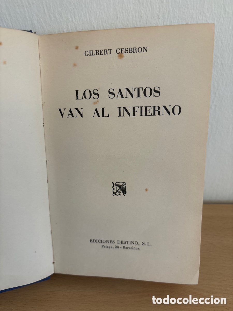 Libros antiguos: Libro, los santos van al infierno. - Foto 4