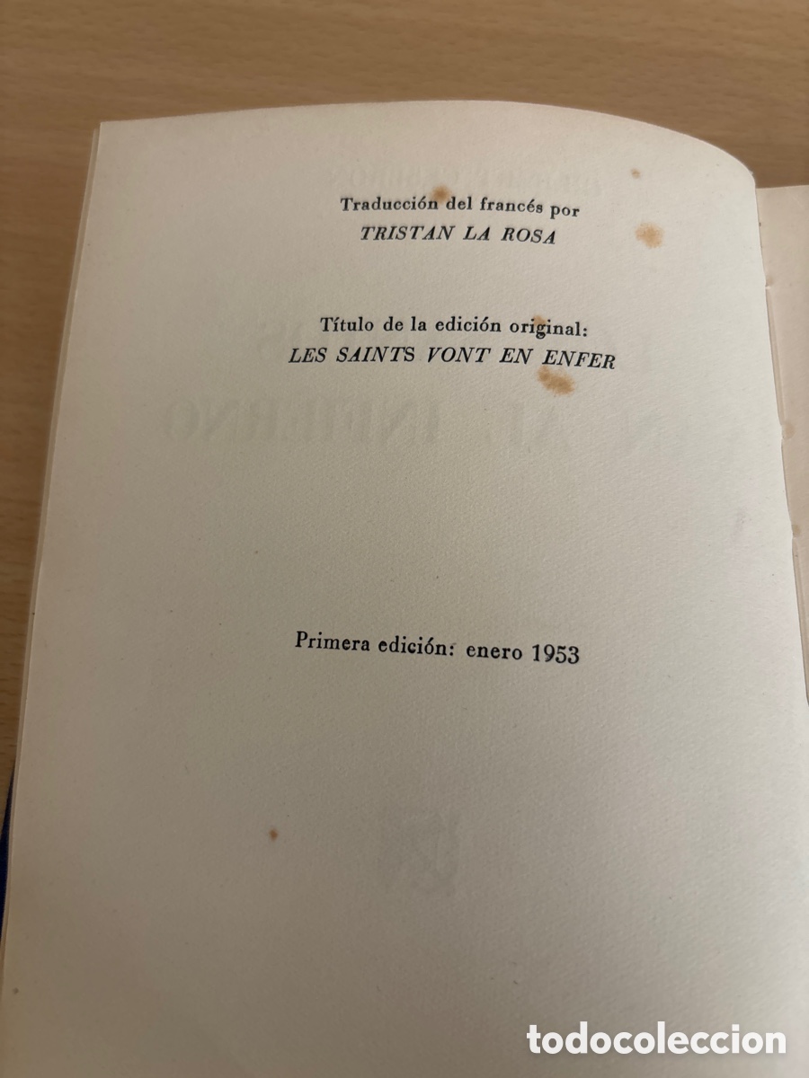 Libros antiguos: Libro, los santos van al infierno. - Foto 5