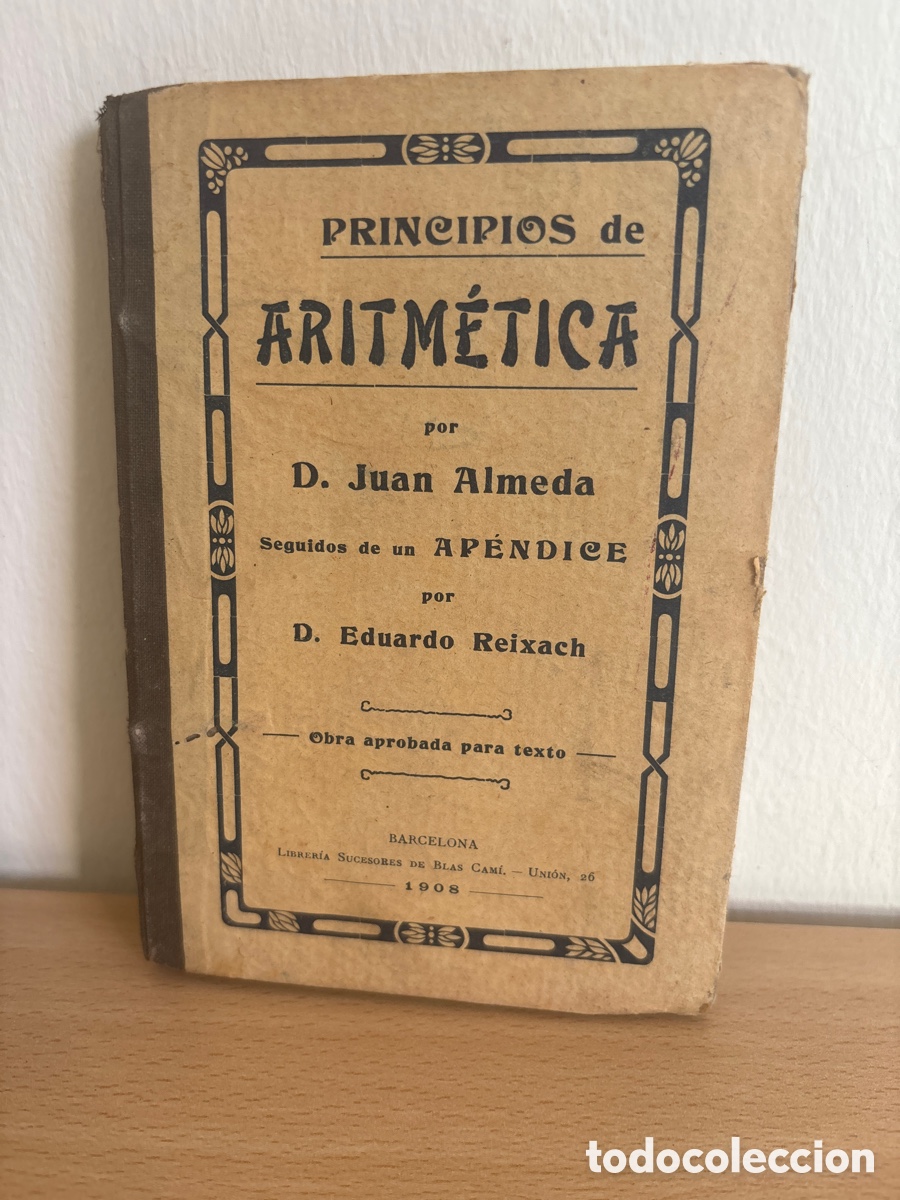 Libros antiguos: Libro, principios de aritm&eacute;tica - Foto 2