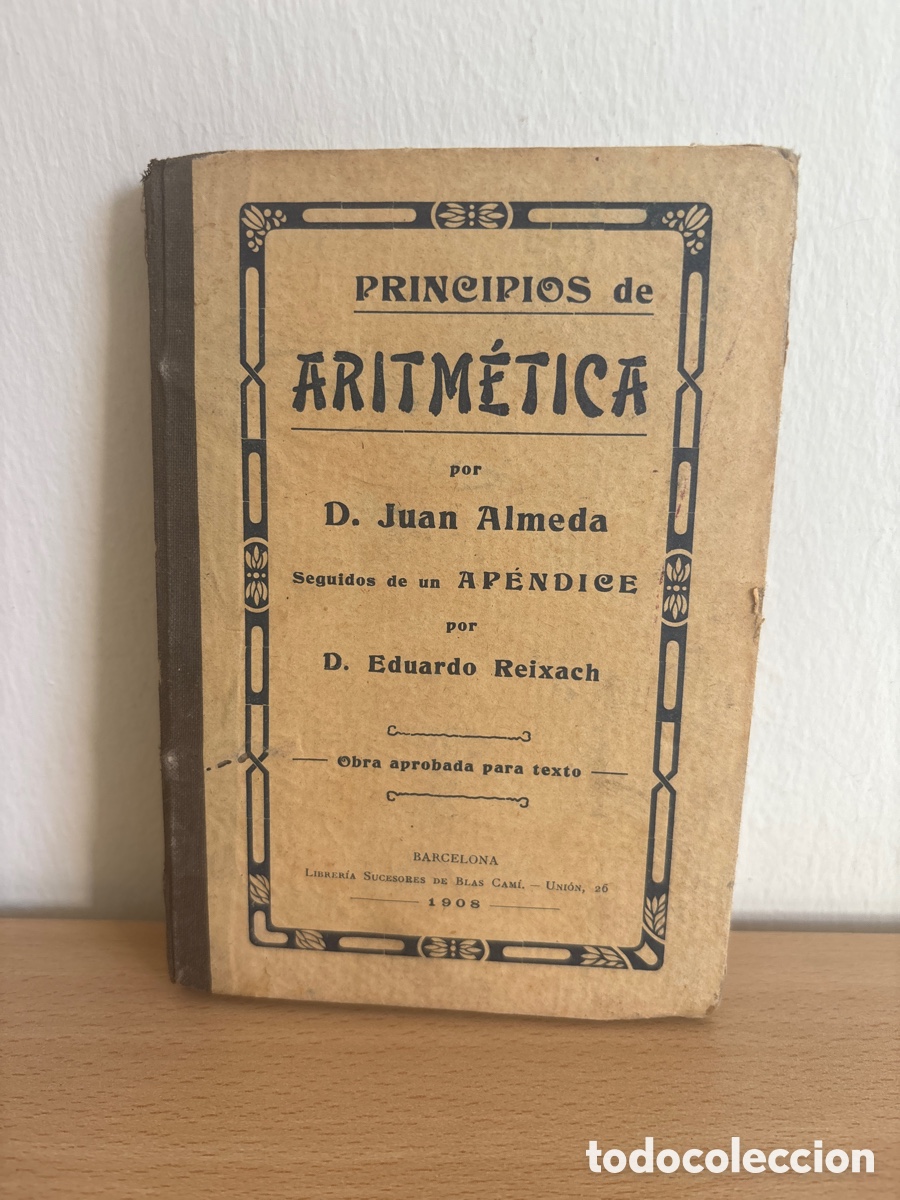 Libros antiguos: Libro, principios de aritm&eacute;tica - Foto 1