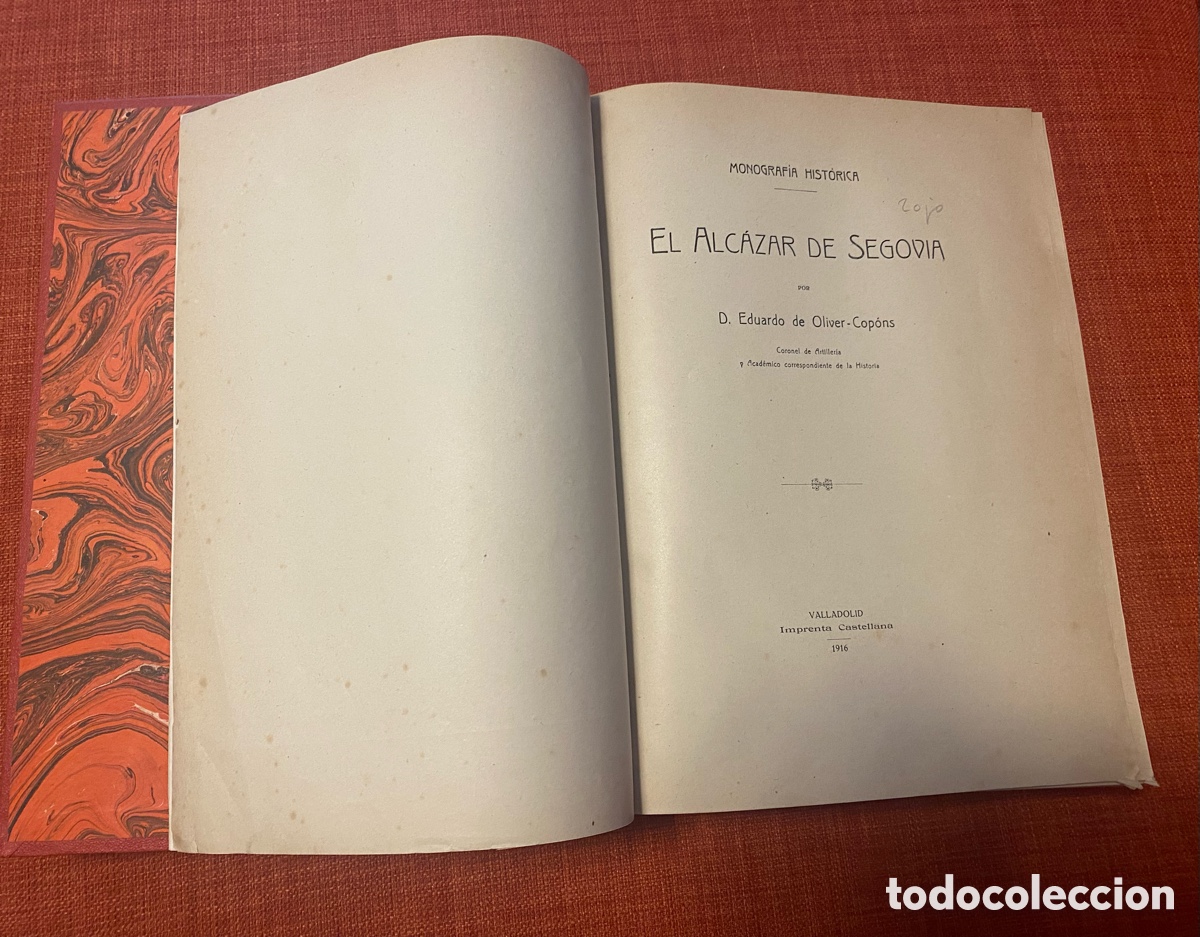 Libros antiguos: El Alc&aacute;zar de Segovia. E. Oliver-Cop&oacute;ns - Foto 4