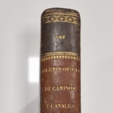 Libros antiguos: BOLETÍN OFICIAL DE CAMINOS, CANALES Y PUERTOS, AÑOS 1843-1844