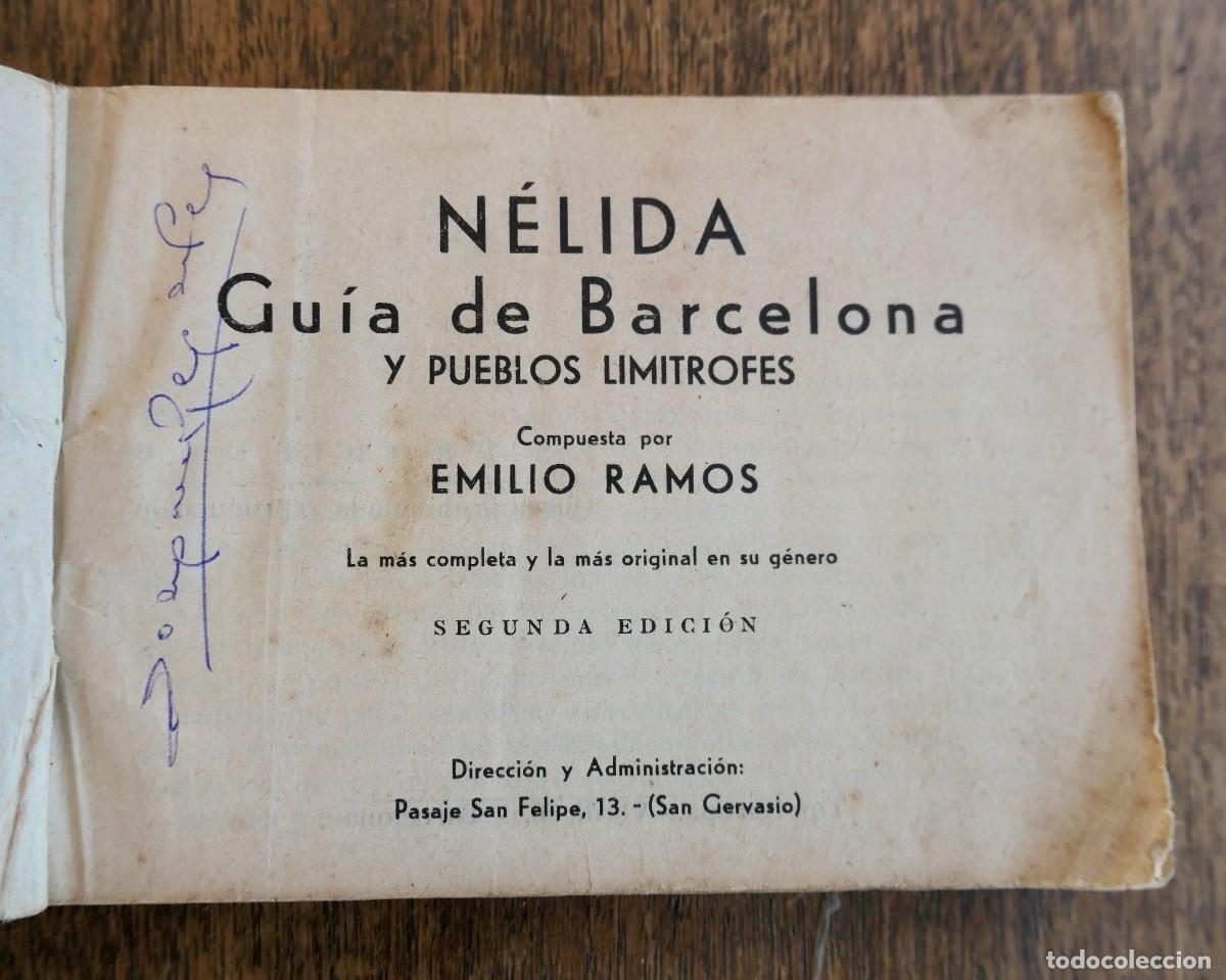 Libros antiguos: Gu&iacute;a de Barcelona.. NELIDA - Foto 2