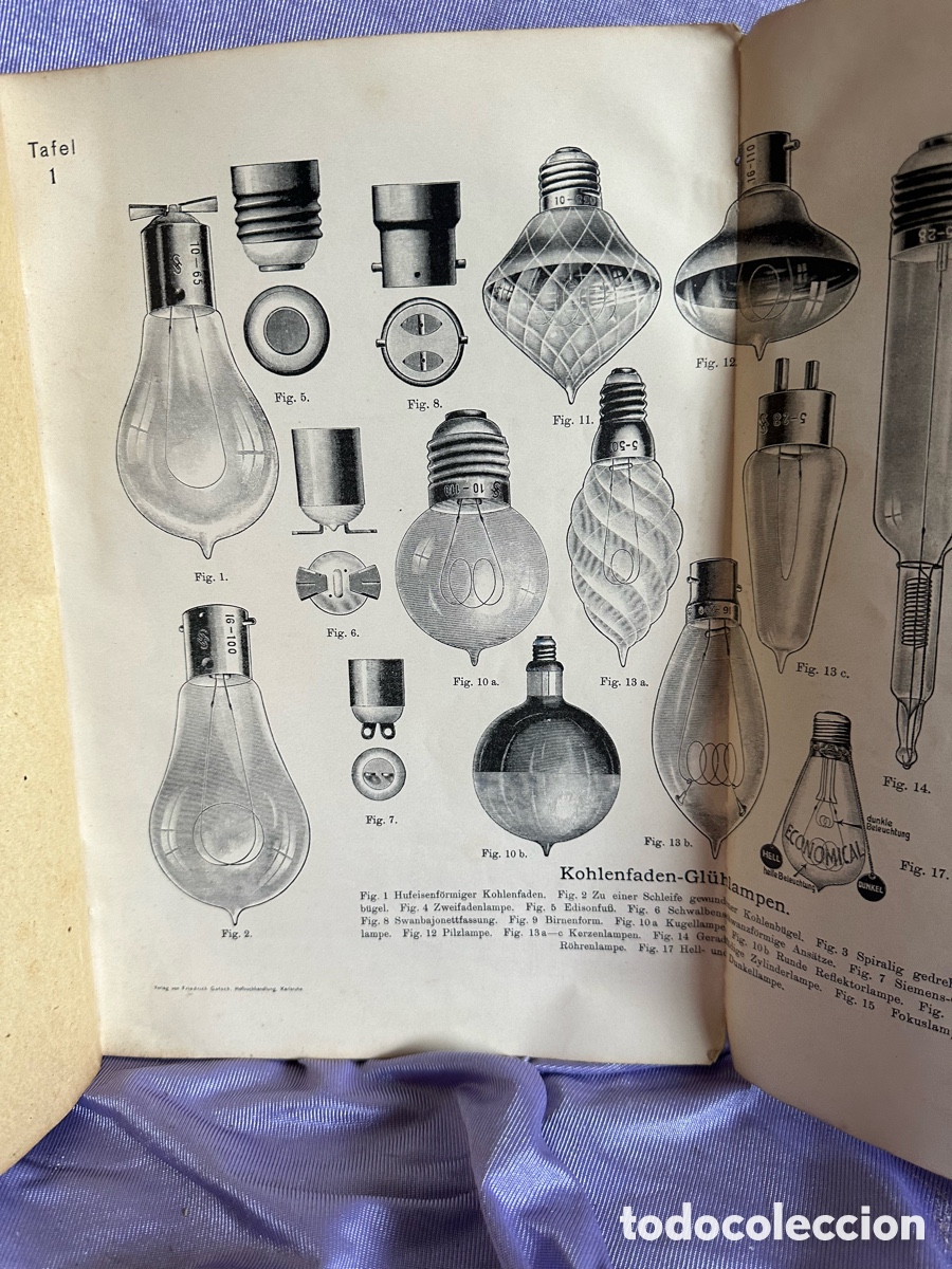 Libros antiguos: Libro electricidad t&eacute;cnico bombillas - Foto 2