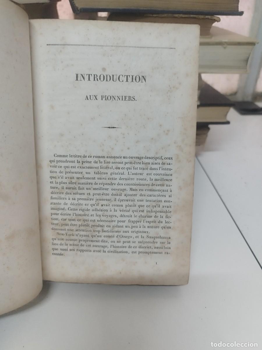 Libros antiguos: LES PIONNIERS. James Fenimore Cooper. 1835. - Foto 4