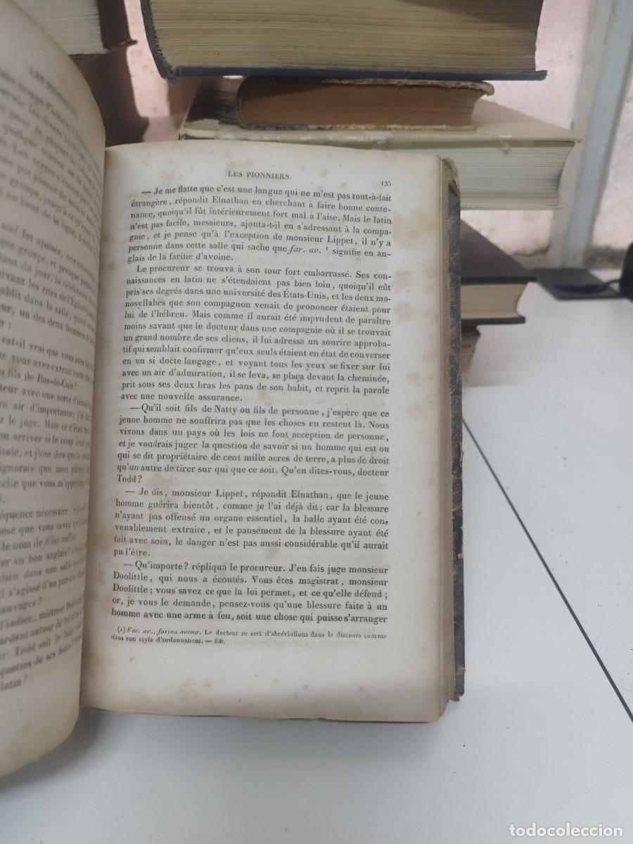 Libros antiguos: LES PIONNIERS. James Fenimore Cooper. 1835. - Foto 6