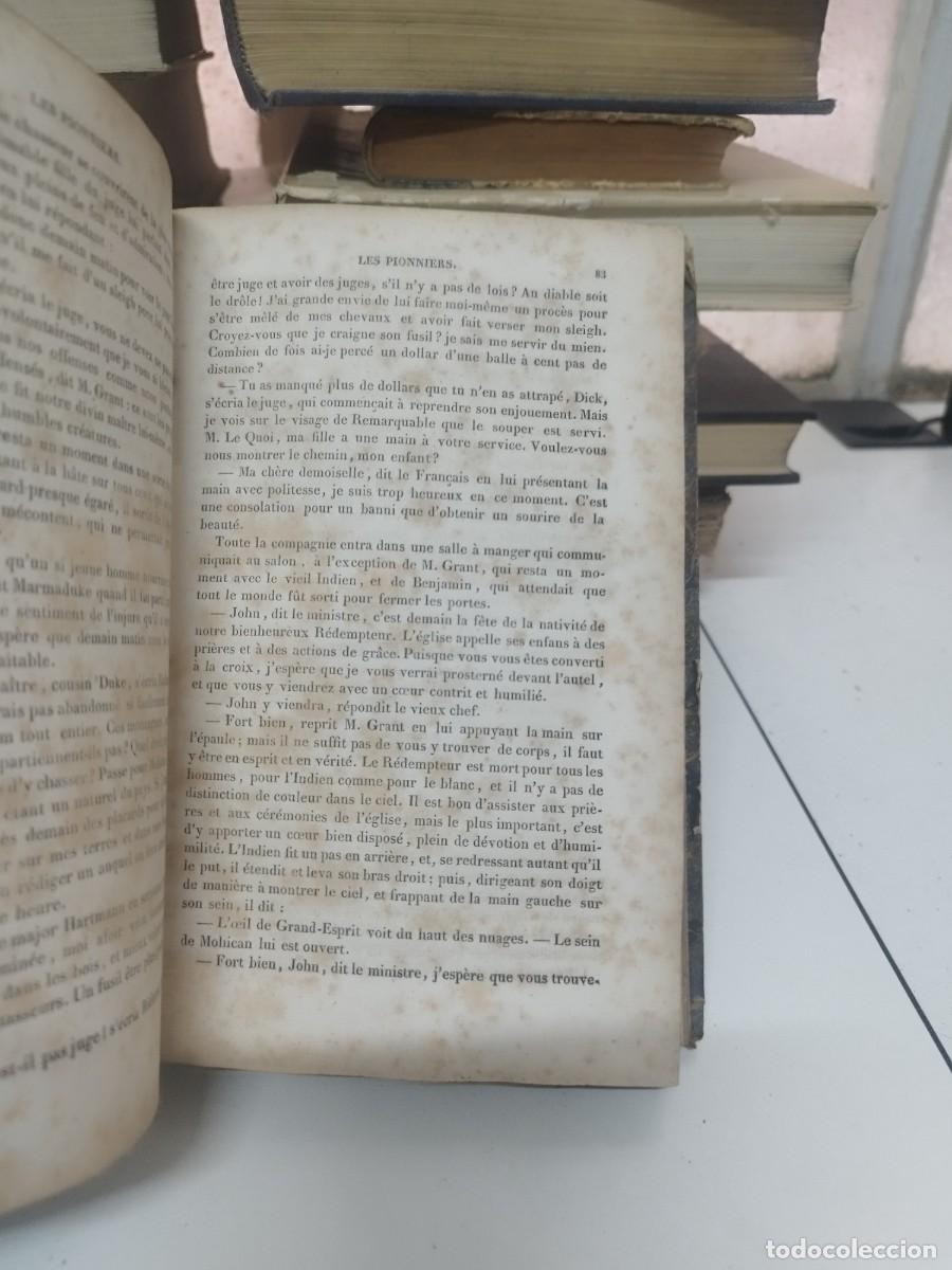 Libros antiguos: LES PIONNIERS. James Fenimore Cooper. 1835. - Foto 8