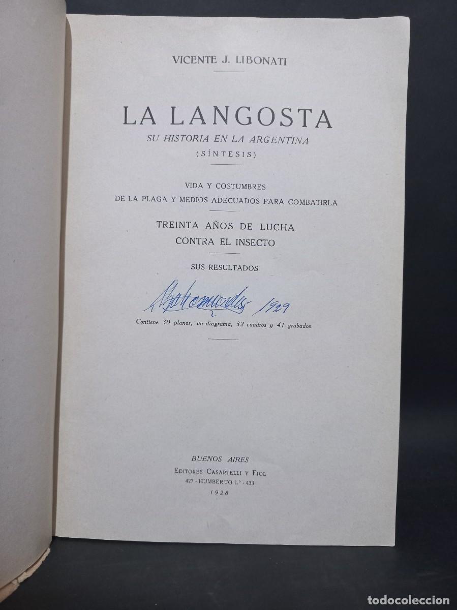 Libros antiguos: VICENTE J. LIBONATI - LA LANGOSTA - 1928 - Foto 2