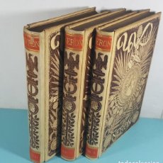 Libros antiguos: NERÓN ESTUDIO HISTÓRICO, EMILIO CASTELAR, LOS 3 TOMOS, 1892 MONTANER Y SIMÓN