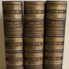 Libros antiguos: DICTIONNAIRE DE L'AMEUBLEMENT. HENRY HARVARD. IMPRIMERIES REUNIES. 3 VOL. S/F