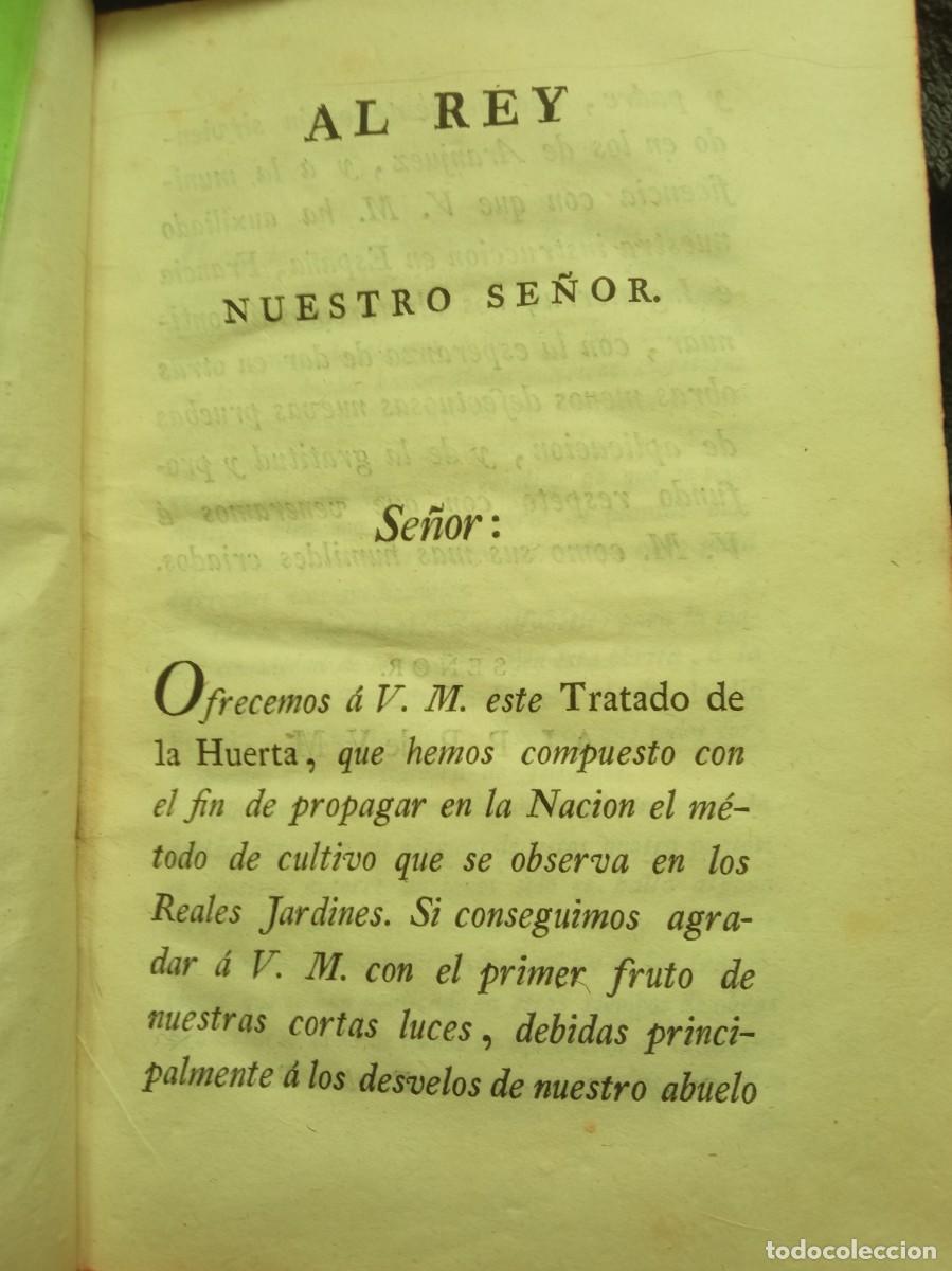 Libros antiguos: Tratado de la huerta en forma de diccionario - Foto 5