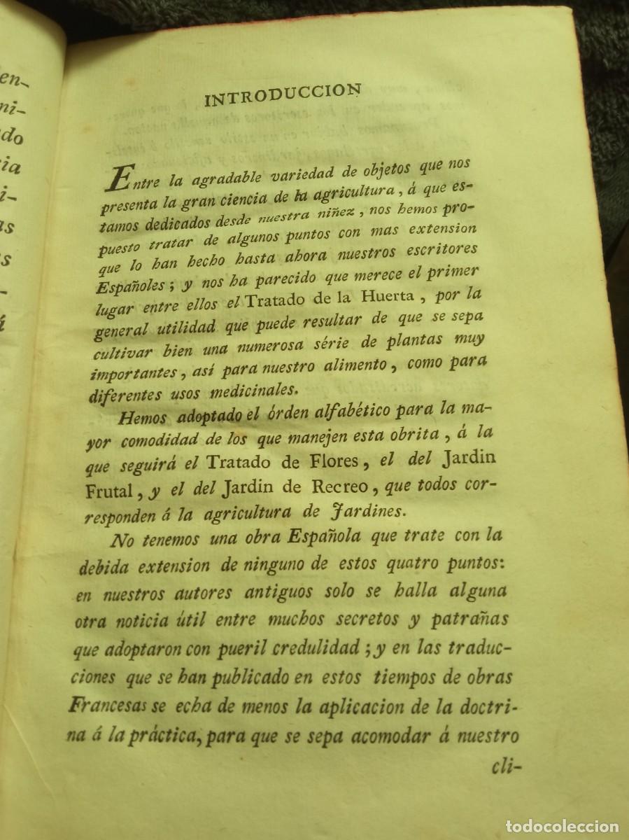Libros antiguos: Tratado de la huerta en forma de diccionario - Foto 8