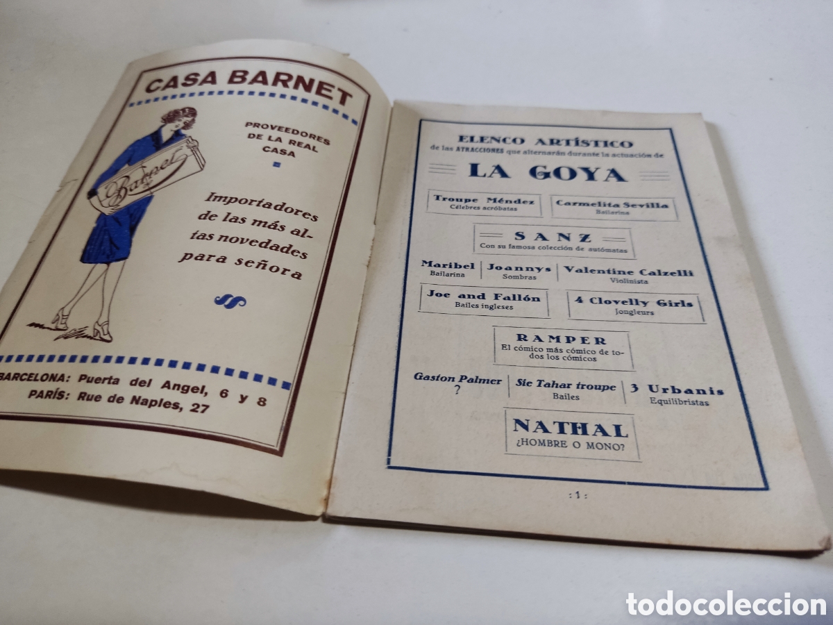 Libros antiguos: Programa antigua El Dorado, Tourer, La Goya - Foto 2