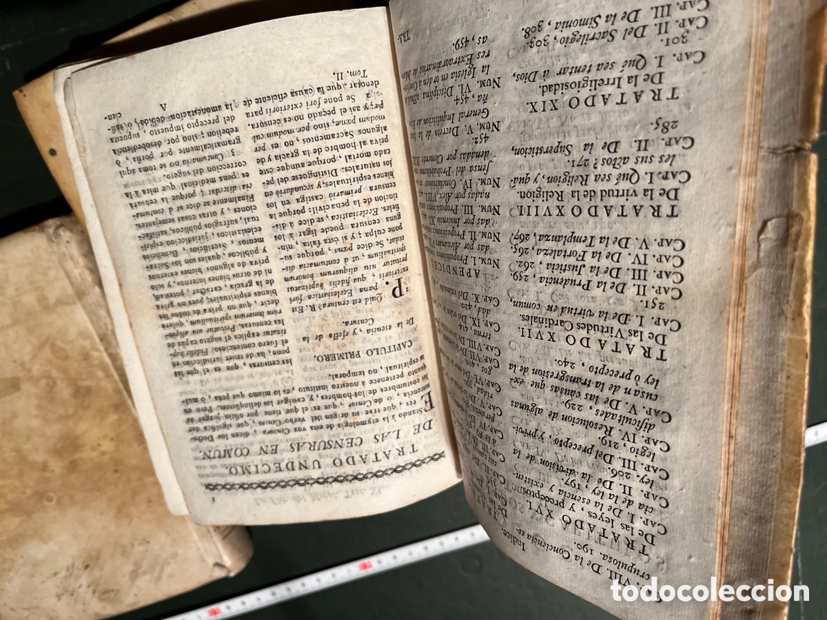 Libros antiguos: LA FLOR DEL MORAL A&Ntilde;O 1761 3 TOMOS - Foto 5