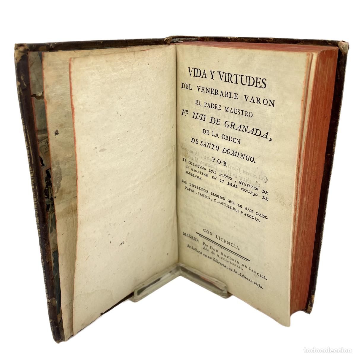 Libros antiguos: LUIS MU&Ntilde;OZ - VIDA Y VIRTUDES DE FRAY LUIS DE GRANADA - 1782 - Foto 3