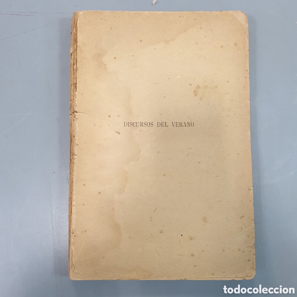 Libros antiguos: DISCURSOS DEL VERANO 1888 - Foto 1