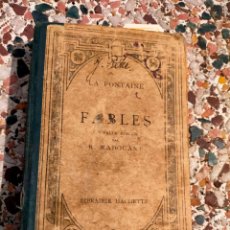 Libros antiguos: LA FONTAINE FABLES R RADOUAN LIBRARIE HACHETTE FRANCÉS FRANÇAIS