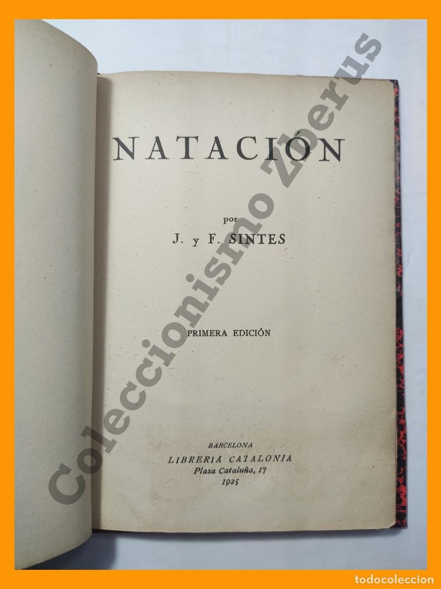 Libros antiguos: Natacion - J. y F. Sintes - Foto 1