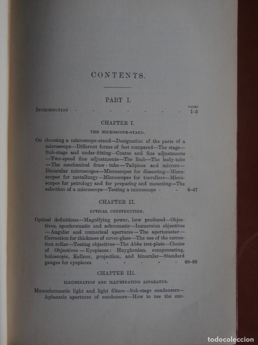 Libros antiguos: Modern Microscopy - A Handbook for Beginners and Students - Cross & Cole - 1903 - Foto 3