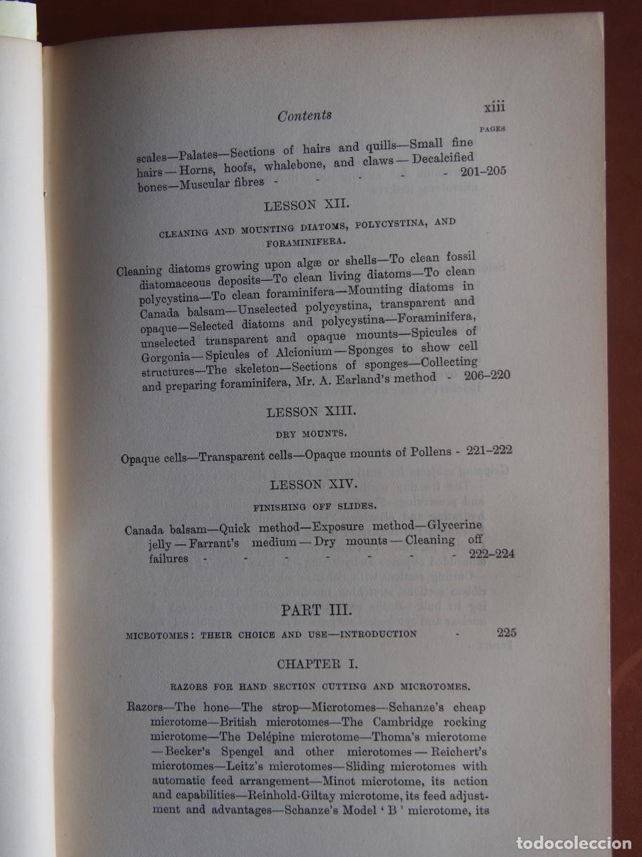 Libros antiguos: Modern Microscopy - A Handbook for Beginners and Students - Cross & Cole - 1903 - Foto 7