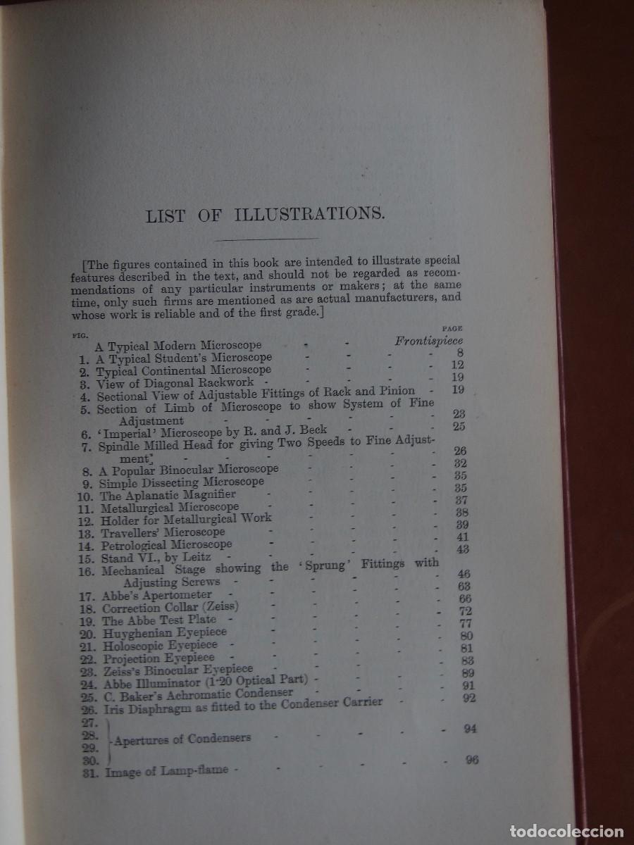 Libros antiguos: Modern Microscopy - A Handbook for Beginners and Students - Cross & Cole - 1903 - Foto 9