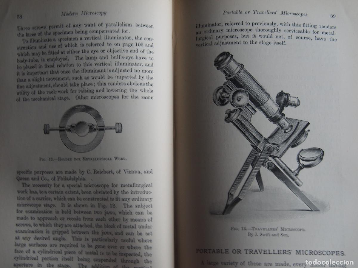 Libros antiguos: Modern Microscopy - A Handbook for Beginners and Students - Cross & Cole - 1903 - Foto 12