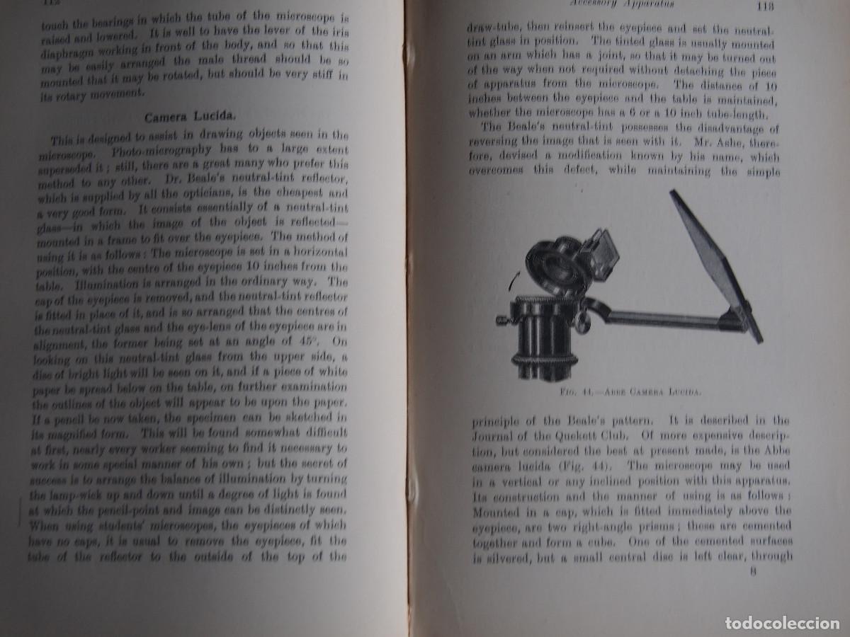 Libros antiguos: Modern Microscopy - A Handbook for Beginners and Students - Cross & Cole - 1903 - Foto 14