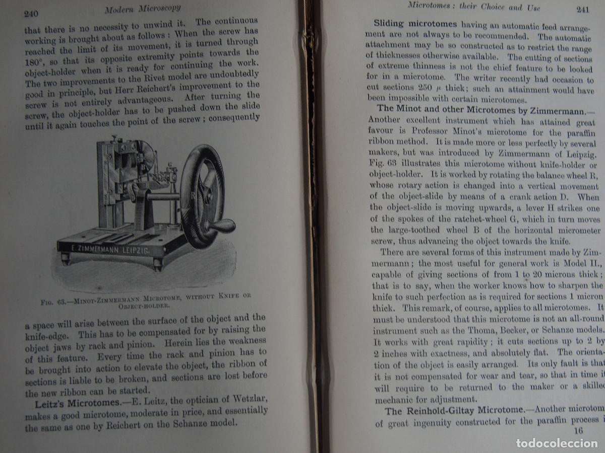Libros antiguos: Modern Microscopy - A Handbook for Beginners and Students - Cross & Cole - 1903 - Foto 16