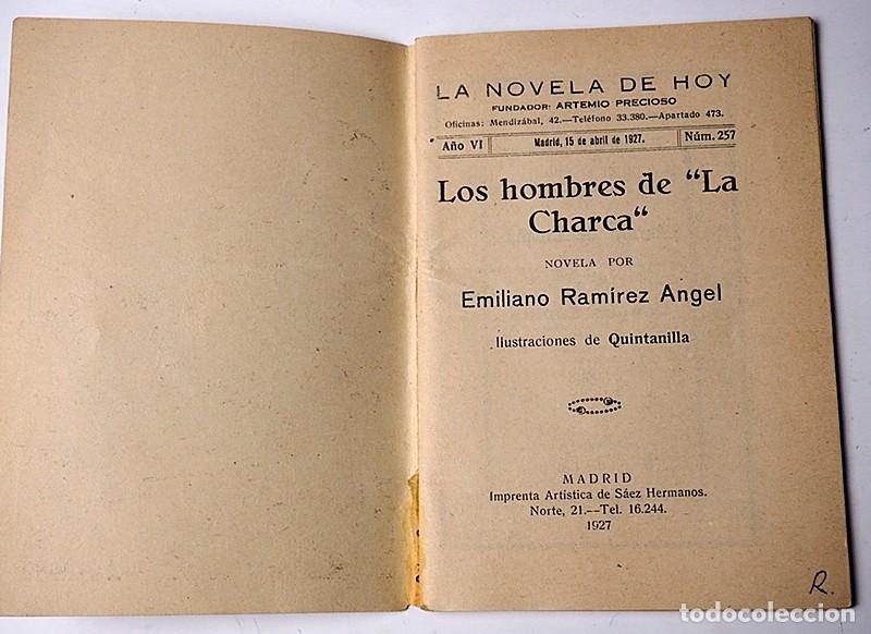 Libros antiguos: Los hombres de la charca. E. Ram&iacute;rez &Aacute;ngel. 1927 - Foto 3