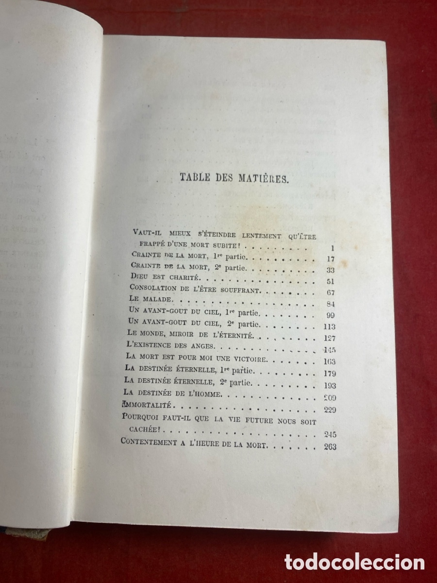 Libros antiguos: MEDITATIONS SUR LA MORT ET LETERNIT&Eacute; 1863 - Foto 2