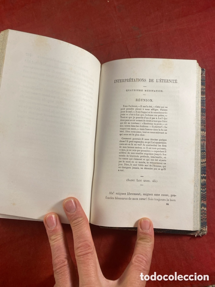 Libros antiguos: MEDITATIONS SUR LA MORT ET LETERNIT&Eacute; 1863 - Foto 4