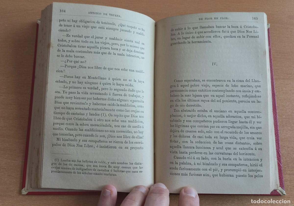 Libros antiguos: D. Antonio De Trueba - De flor en flor - Madrid 1882 - Foto 6
