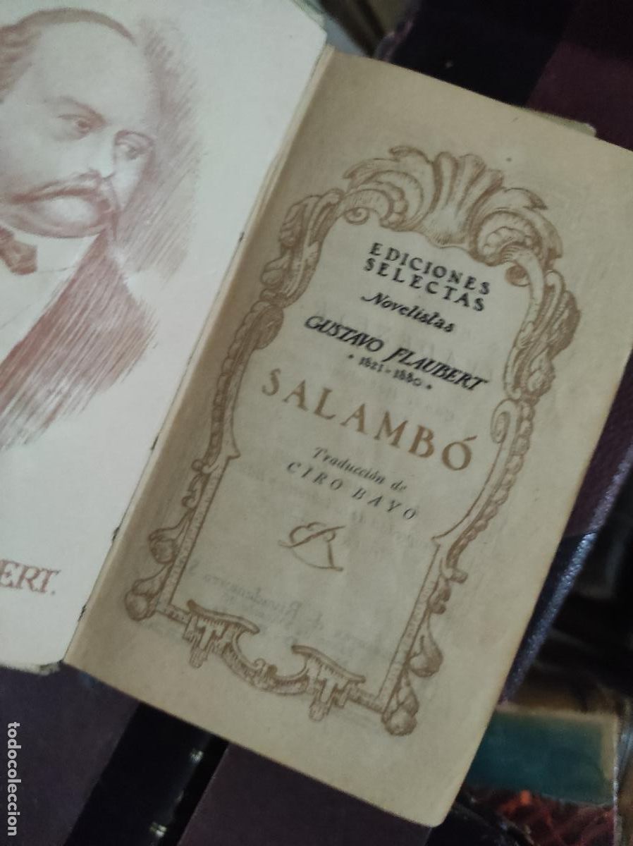 Libros antiguos: SALAMBO. GUSTAVO FLAUBERT . ED. SELECTAS. - Foto 2