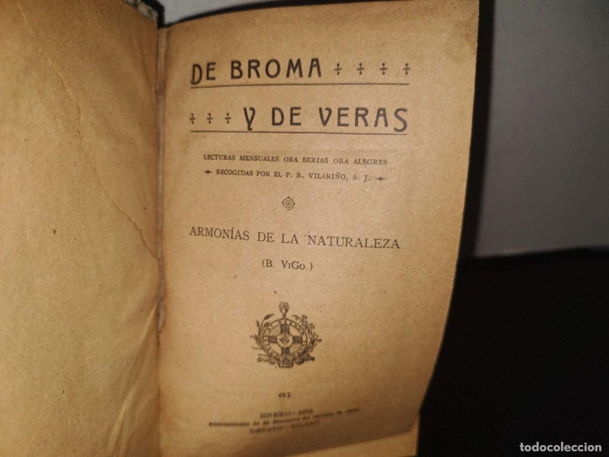 Libros antiguos: 97- DE BROMA Y DE VERAS - VARIAS OBRAS DE 1916 - Foto 4