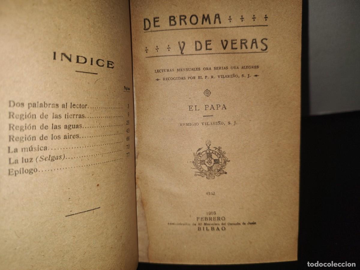 Libros antiguos: 97- DE BROMA Y DE VERAS - VARIAS OBRAS DE 1916 - Foto 6