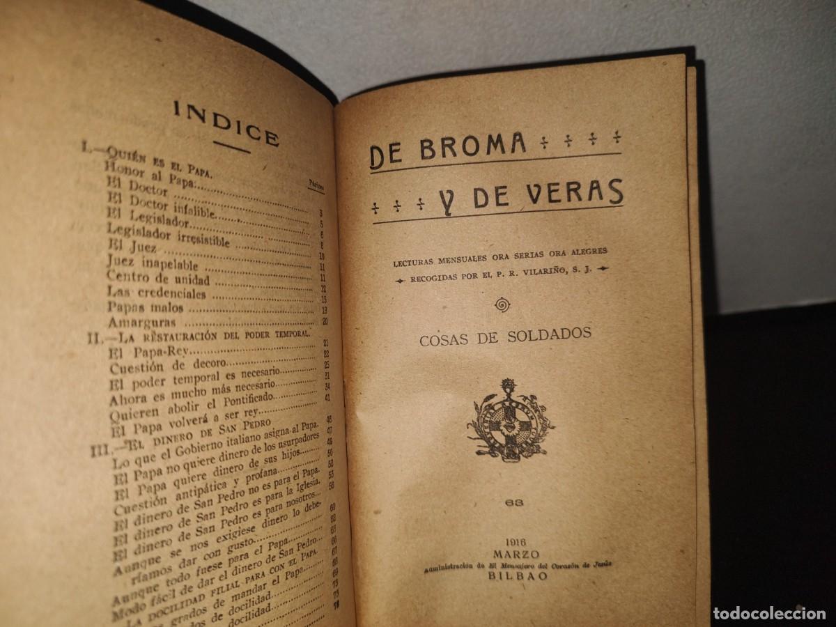 Libros antiguos: 97- DE BROMA Y DE VERAS - VARIAS OBRAS DE 1916 - Foto 7